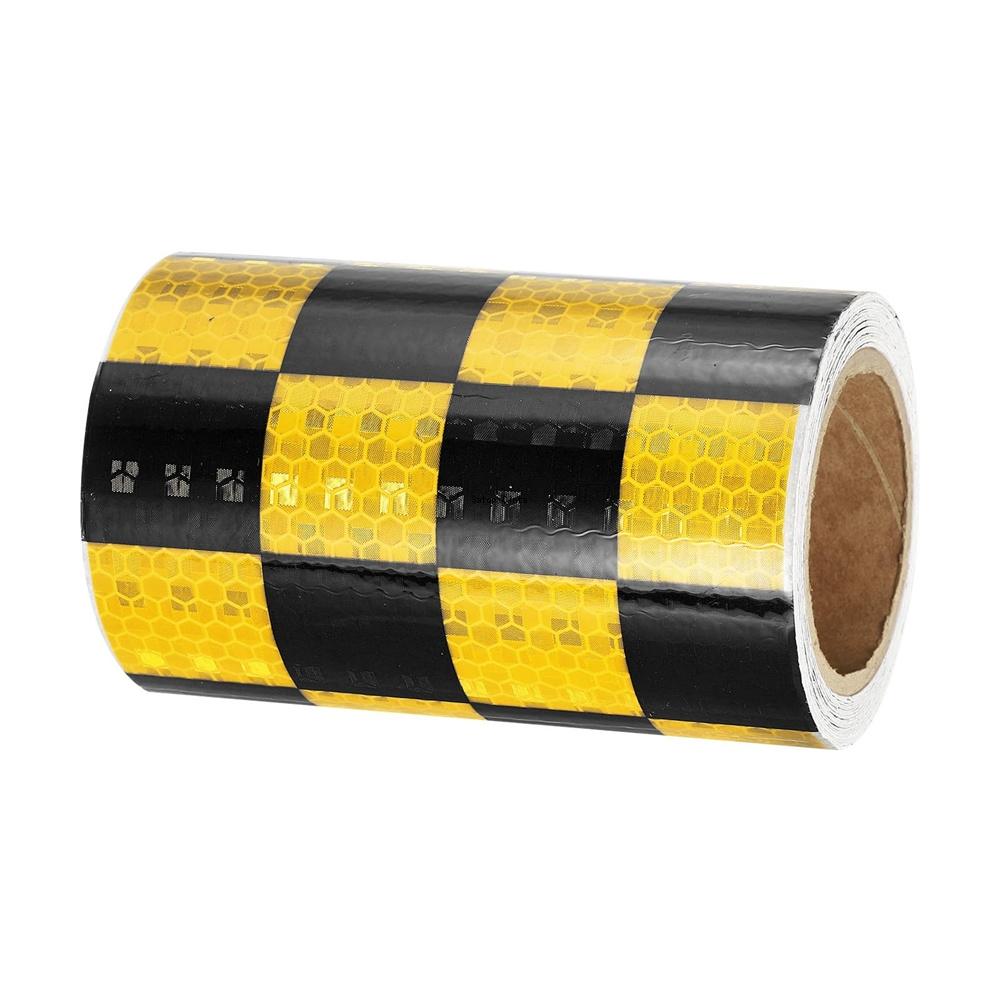 Grid Reflective Tape 10cm*5m Waterproof Self Adhesive High Visibility Caution Warning Safety Strips Reflector Stickers For Truck