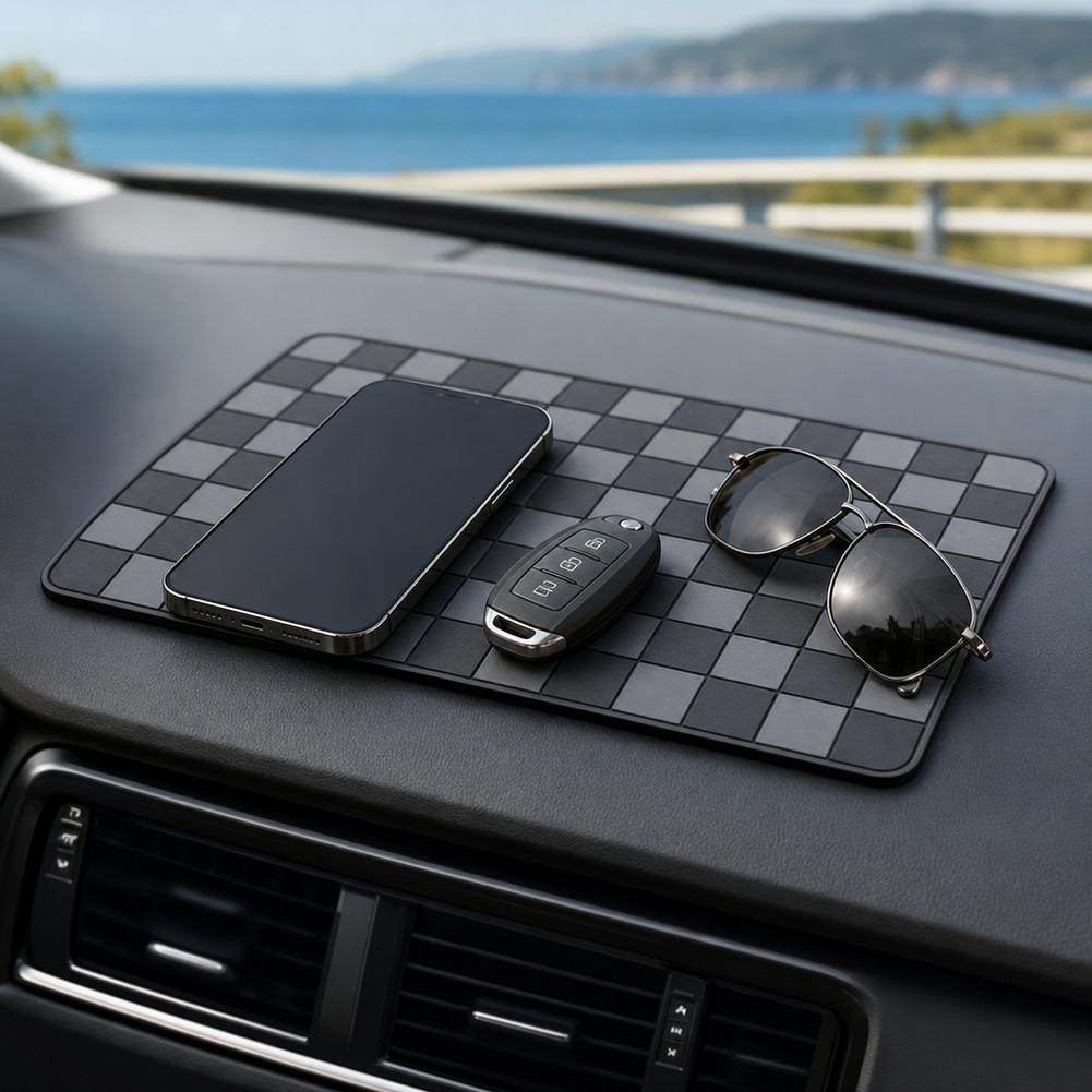 Car Dashboard Anti-slip Mat PVC Mobile Phone Navigator Car Mat Car Interior Fixed Key Mobile Phone Anti-Slip Mat