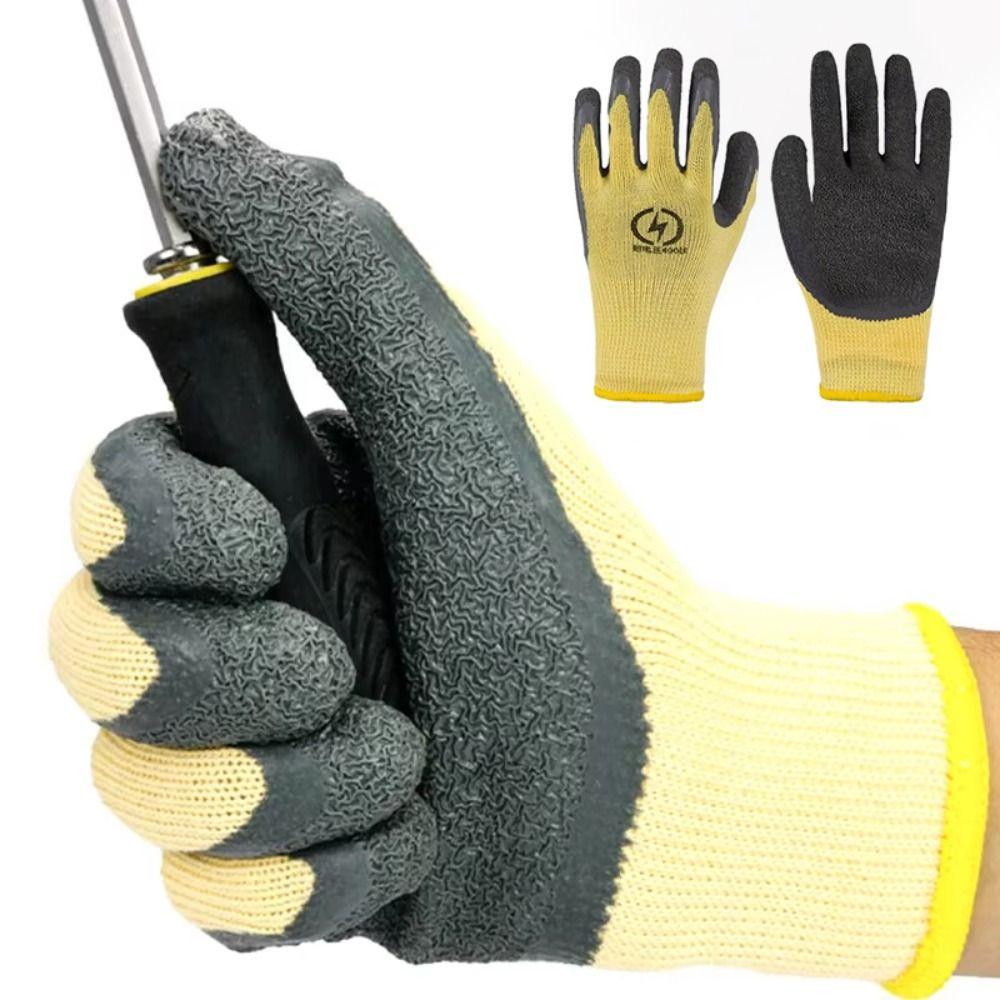 400v Electrician Working Gloves Anti-Electrical Mittens New Rubber Insulating Gloves