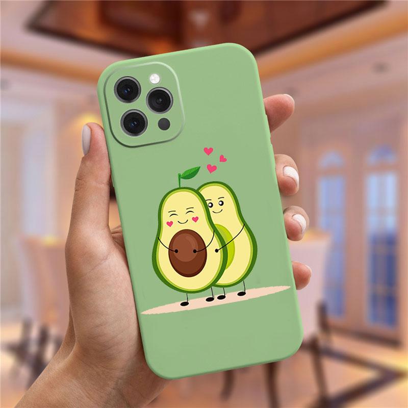 Чехол moskado Avocado Yoga с забавным узором для iPhone 11 Pro Max 12 13 Mini X XS Max XR 7 8 Plus SE 2020 TPU Silicone Cover Coque
