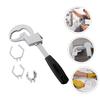 Universal Adjustable Adjustable Wrench 80mm Size Plumbing Wrench Pipe Wrench  Tight Spaces