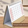 2025 Desk Calendar Small Stand Up Double-Coil Binding Monthly Calendar Daily Planner Event