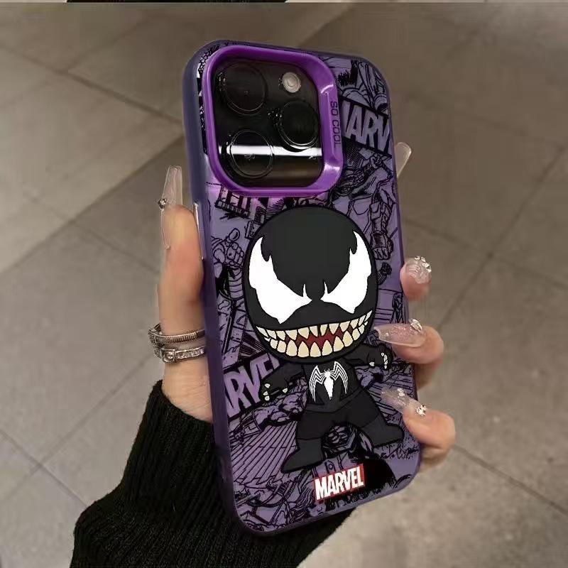 Чехол для iPhone Веном: Подходит для iPhone 15, 14, 13 и 16 Plus - Аниме-дизайн