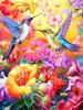 5d Diy Diamond I Painting Mosaic Buzzing Bird Flower Full Round Square Embroidered Animal Handmade Wall Decoration