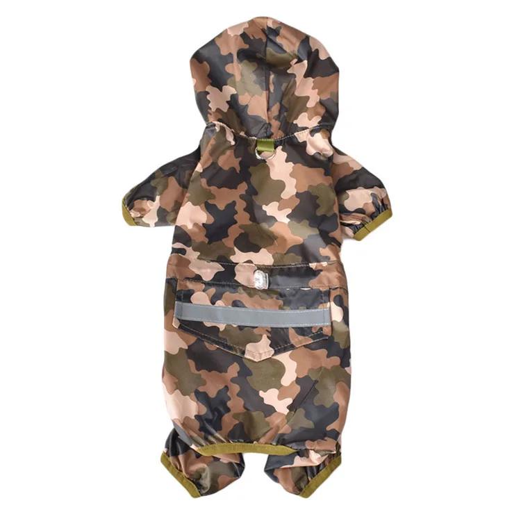 Дождевик для домашних собак, комбинезон с капюшоном, водонепроницаемая одежда для собак, дождевик для маленьких собак, куртка, дождевик