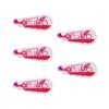 Tombow Pencil Correction Tape 6mm MONO Mono Air (Light Touch/High Adhesion Tape) Single Use Type 10m Pink 5 Pieces CT-CA6C80-5P