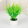 Яркие искусственные растения бонсай зеленая искусственная трава в горшках подарок реалистичные горшечные растения