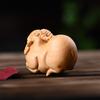 Причудливый Декор Овечка 2027 Китайский Год Зодиака Коза Статуэтка Резьба по дереву Овечки Украшения Настольный Декор Декор для автомобиля