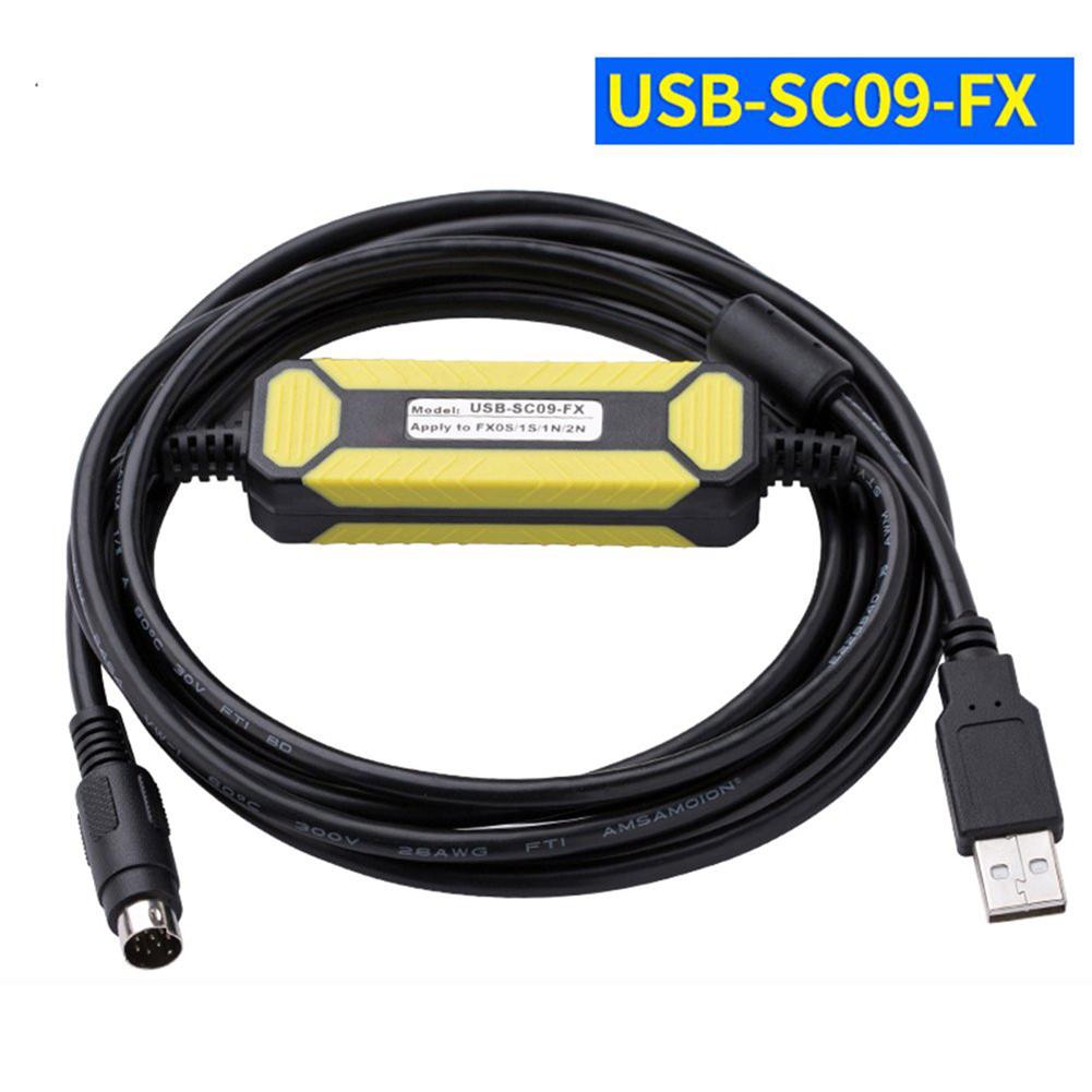 USB-SC09-FX Programming Cable For FX0S/1S/1N/2N For FX Series PLC Equipped With A Waterproof Adapter