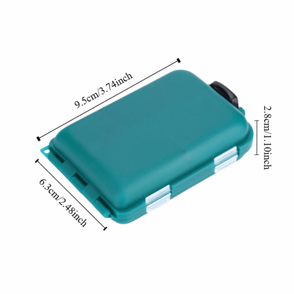 3PCS ABS Hooks Storage Case 10 Slots Lure Storage Box Fishing Baits Box Fishing Accessories