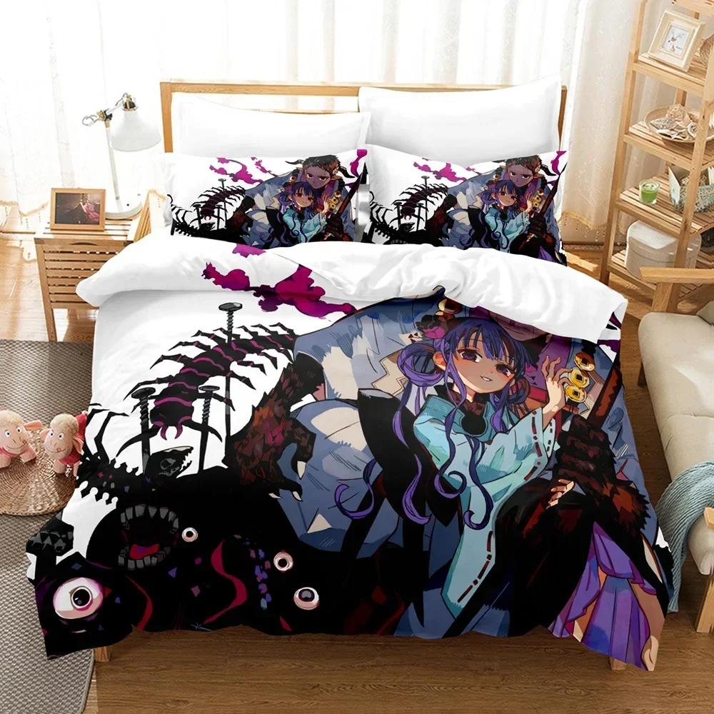 3D Anime Toilet Bound Hanako Kun Bedding Set Printed Duvet Cover Pillowcase Single Double Queen Super King Size Sets