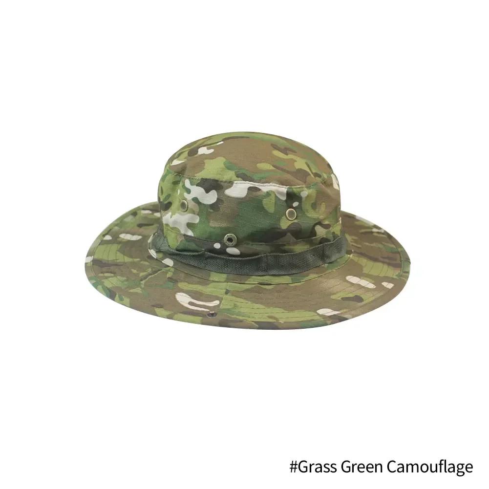 Camouflage Boonie Hat Tactical Bucket Hats Panama Summer Cap Hunting Hiking Outdoor Camo Sun Caps Men