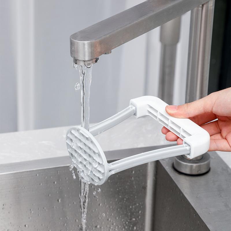 1шт ручная толкушка для картофеля, пластиковая прессованная толкушка для картофеля, портативный кухонный инструмент для детской еды, фруктов, выпечки, кухонных принадлежностей