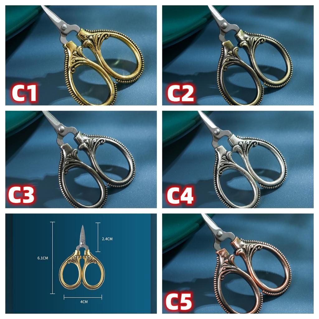 Student Retro Household Mini Scissors Portable Scissors