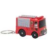 Lovely Fire Engine LED Sound Keyring Key Chain Handbag Hanging Decor Toy Gift