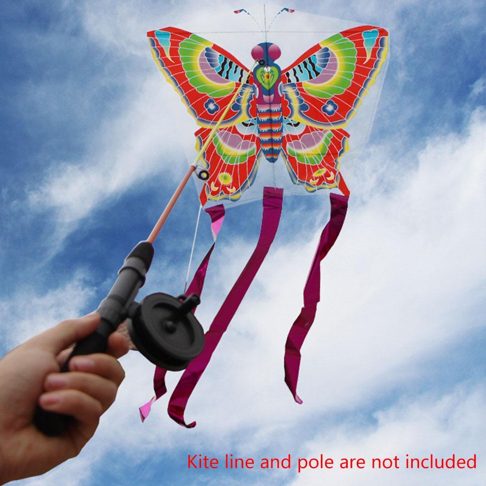 Flying Butterfly Kites Outdoor Toys For Children And Adults Plastic Kite Cartoon I0W2