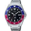 CASIO Standard Analog Sports Watch MDV-106DD-1A2V Men's 20 ATM Water Resistant Blue/Red Bezel Metal Band Overseas Model