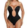 Women's U Plunge Strapless Backless Shapewear Seamless Thong Bodysuit V Neck Body Shaper Padded Bra Camisoles Crop Tops