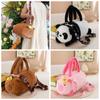 PP Cotton Capybara Bucket Bag Soft Plush Doll Shoulder Bag Phone Bag Panda Crossbody Bag  Daily