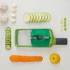Adjustable Fruit & Vegetable Slicer with Hand Guard & Cutting Board