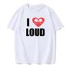 Летняя мужская футболка Chief Keef I Love Loud Same Style из 100 хлопка, топы, футболки, мужская модная одежда с коротким рукавом, уличная одежда Harajuku