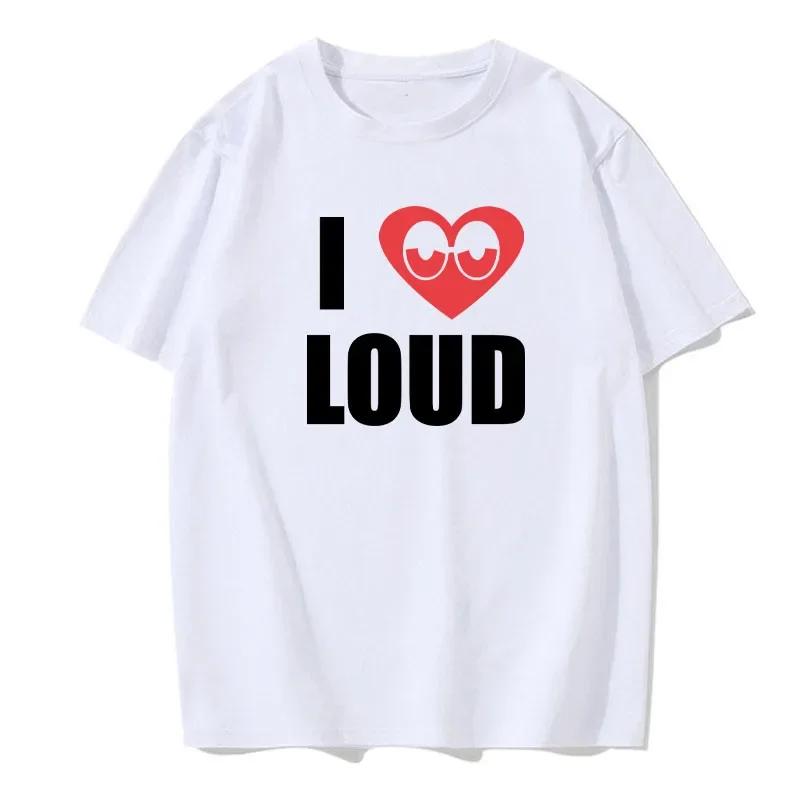 Летняя мужская футболка Chief Keef I Love Loud Same Style из 100 хлопка, топы, футболки, мужская модная одежда с коротким рукавом, уличная одежда Harajuku