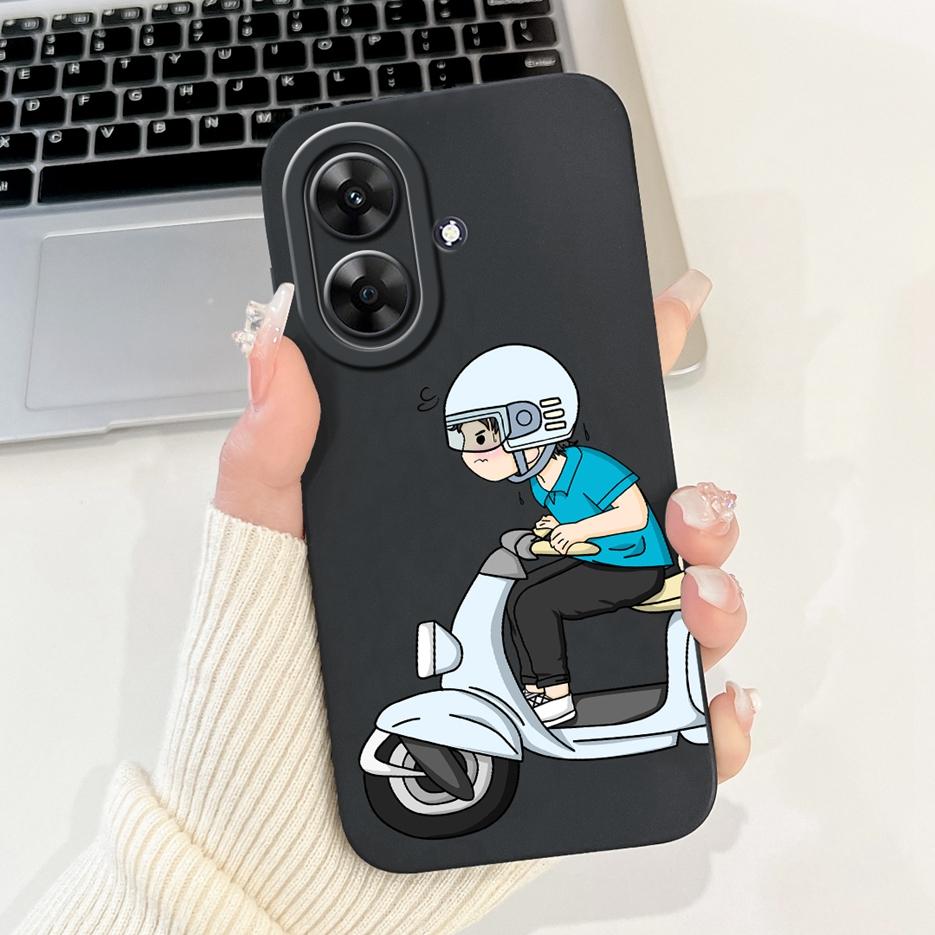 Чехол для Realme Note 60 Роскошный Чехол с Художественной Росписью Ударопрочный Мягкий Силиконовый Чехол для Телефона Для Realme Note 50 Note50 Note60 Задняя Крышка