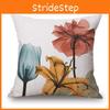 Premium Cotton Linen Pillow Case With Timeless Tulips Design For Home Decor