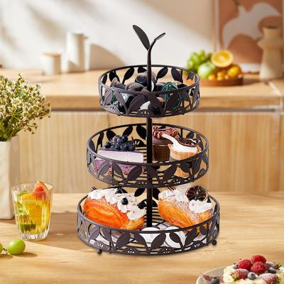 Подставка для торта, десерта, кекса, 3-х уровневая тарелка для конфет, подставка для закусок, держатель для украшения стола на день рождения