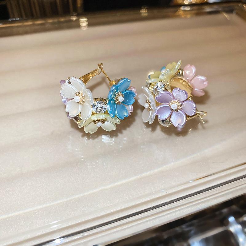 Французский придворный стиль Серьги-пусеты с прямоугольным цирконом на серебряных иглах Изысканные легкие роскошные высококлассные серьги Преувеличенные серьги Женщины