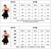 High-end design sexy tube top flower short sleeve decorative contrasting color dress temperament evening dress