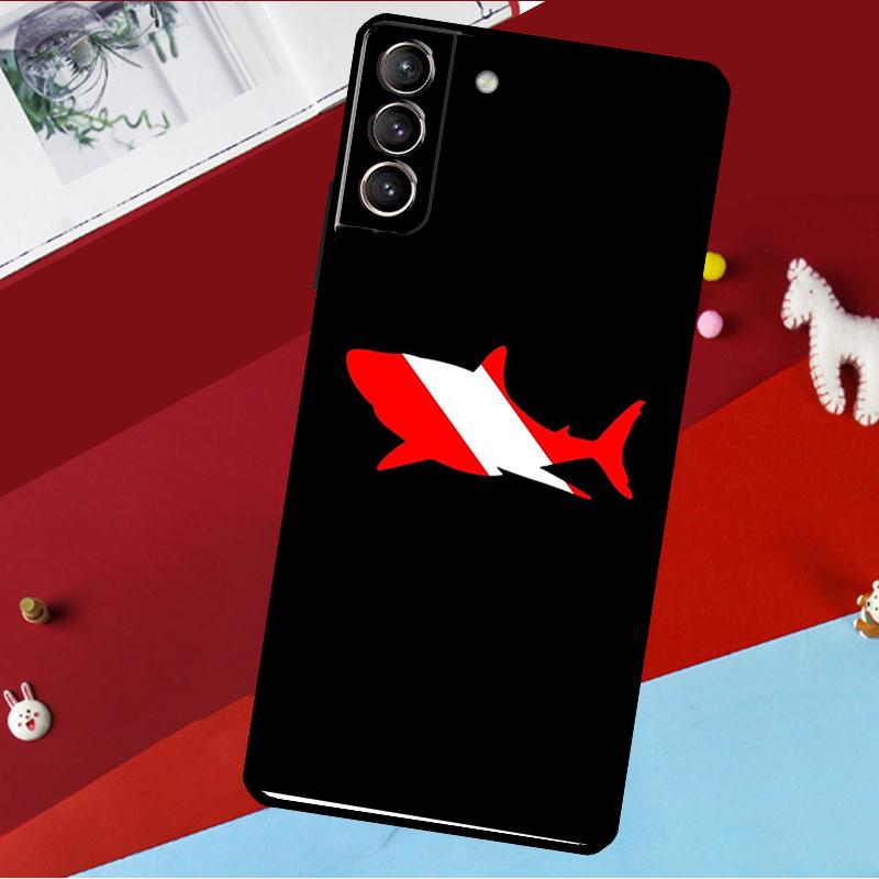 Diver Down Diving Flag Funda For Samsung Galaxy S26 S25 S24 S22 S23 Ultra Plus S20 S21 FE S9 S10 S25 FE Phone Case