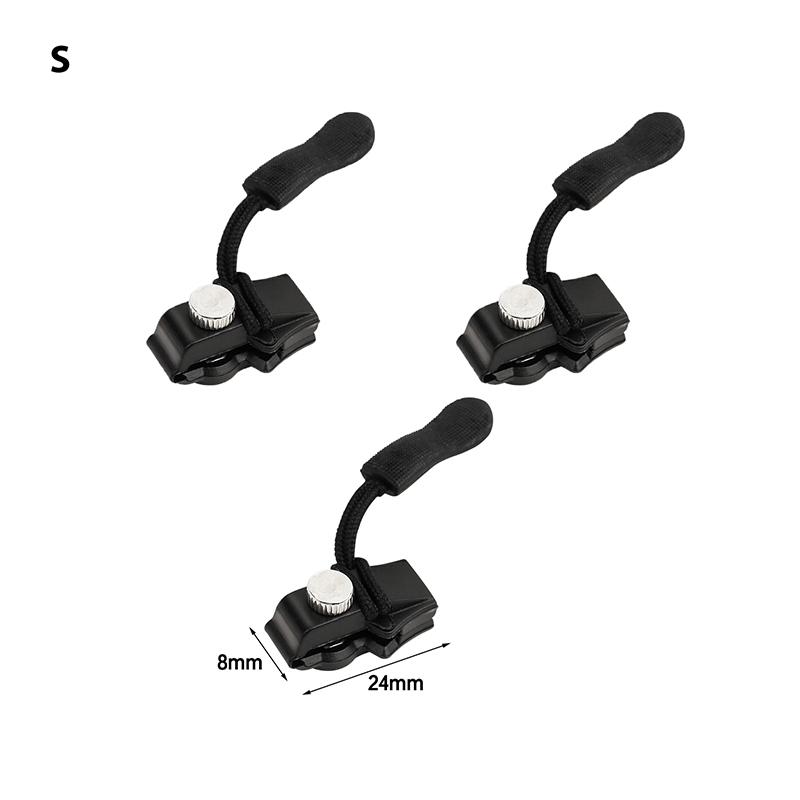 3 шт. универсальный комплект для мгновенного ремонта молнии, прочный сменный слайдер для молнии, тянущий механизм для куртки, сумки, пальто