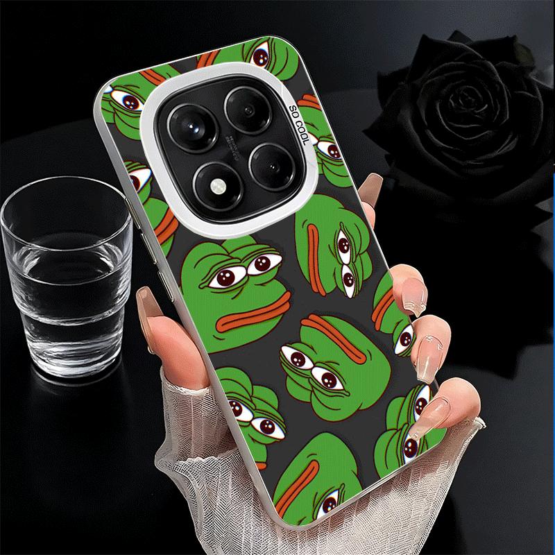 Смешной грустный лягушонок P-Pepe Мем Мягкий чехол для телефона для Xiaomi Redmi Note 13 14 15 Pro Plus 12S 12 11S 11 11T 10S 10 Ударопрочный чехол Bac