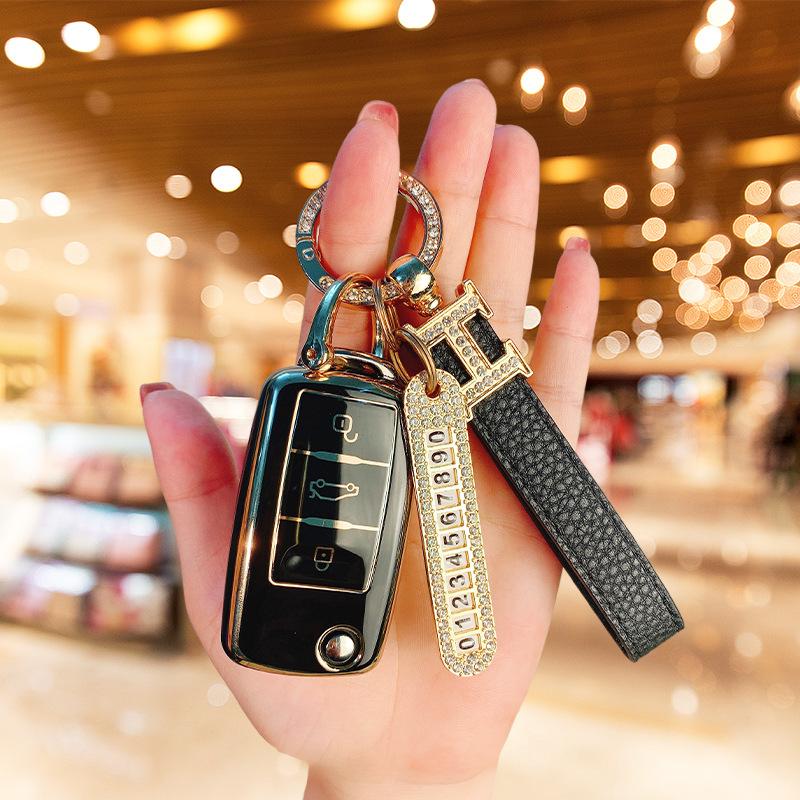 Подходящий чехол для ключа Volkswagen Langyi Suiteng Bora корпус Santana polo Lingdu пряжка Golf Tiguan сумка