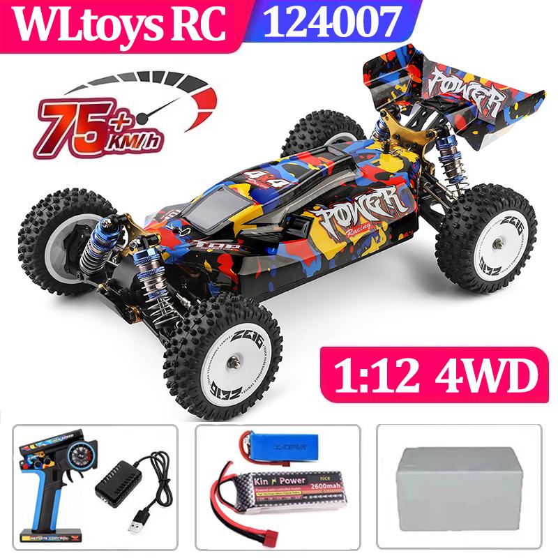 75 КМ/Ч WLtoys 124016 124017 60 КМ/Ч 144001 Электрический 4WD Пульт Дистанционного Управления Высокоскоростной Квадроцикл Дрифт RC Машины для Взрослых Игрушки