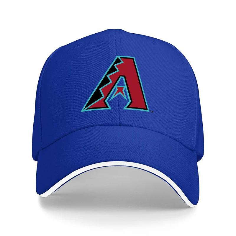 Черная Бейсболка Arizona Diamondbacks с Красно-Бирюзовым Логотипом для Мужчин и Женщин Регулируемая Спортивная Кепка
