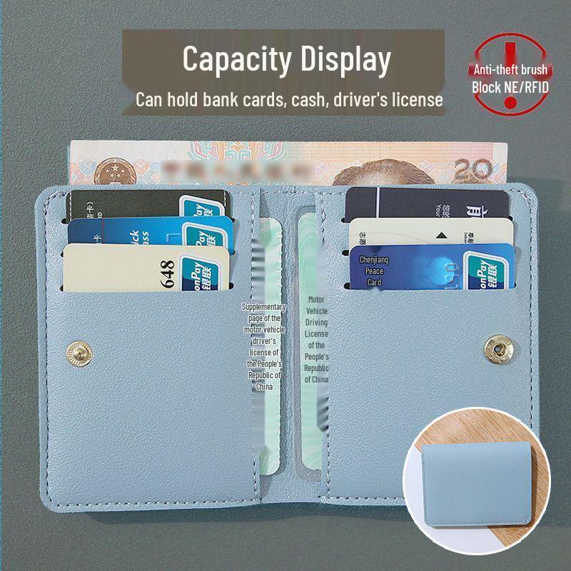Ultra-thin Men's Compact Multi-card Mini Wallet with ID Card Holder and Multiple Slots