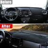 Накладка на приборную панель автомобиля Защита от света Платформа приборов Накладка на стол Коврики Ковры Аксессуары Для Jeep Compass MP M6 2017 2018 2019 2020