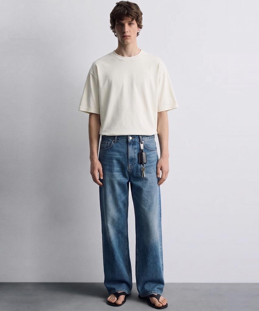 DE GRAND MATIN Pigment Dyed Relaxed Over-Fit T-Shirt (B Type)
