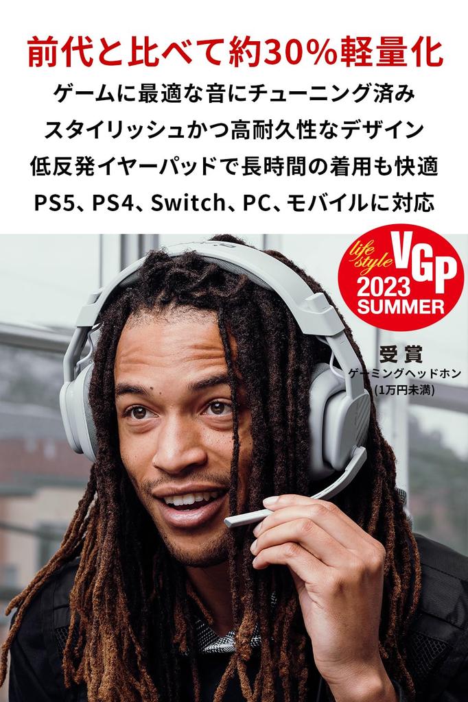 Игровая гарнитура Logitech G ASTRO Gaming A10 Gen 2 для PS5, PS4, ПК, Switch 2, смартфонов, Windows, проводная, 3,5 мм, 2.1-канальная, с откидным микрофоном, A1