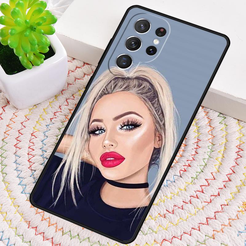 Крутой чехол для телефона в стиле плохой девчонки для Samsung Galaxy note 10 pro S26 Ultra S23 S24 FE S25 S21 S22 PLUS ударопрочный чехол