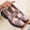 Women's Hand-knitted Loafers Sneakers Casual Lightweight Non-slip Walking Shoes Breathable Flats Dress Shoes Low-Top Work Loafer Shoes for Women
