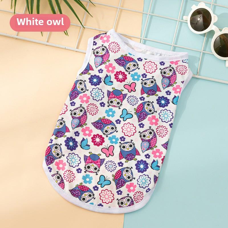 Одежда для щенков, собак и кошек, мультяшный осенний милый жилет, удобный жилет с принтом