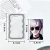 Шикарный простой держатель для фотокарт Kpop, прозрачный дисплей, удостоверение личности, студенческий протектор, брелок, чехол для фотографий для друзей семьи