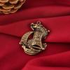 Подвеска-брелок из латуни в виде паруса дракона - медный аксессуар на удачу