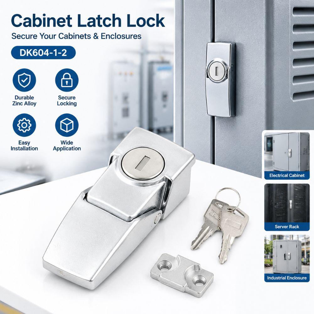 Keys Included Toggle Lock Concealed Cabinet Lock High Quality Hasp Latch Toolbox