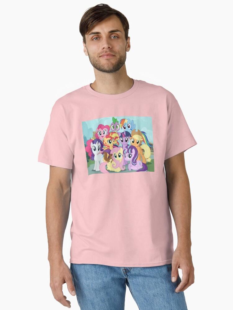 My Little Pony Expanded Magical Pony Friends Group - Colorful Animated Cartoon Art Classic T-Shirt
