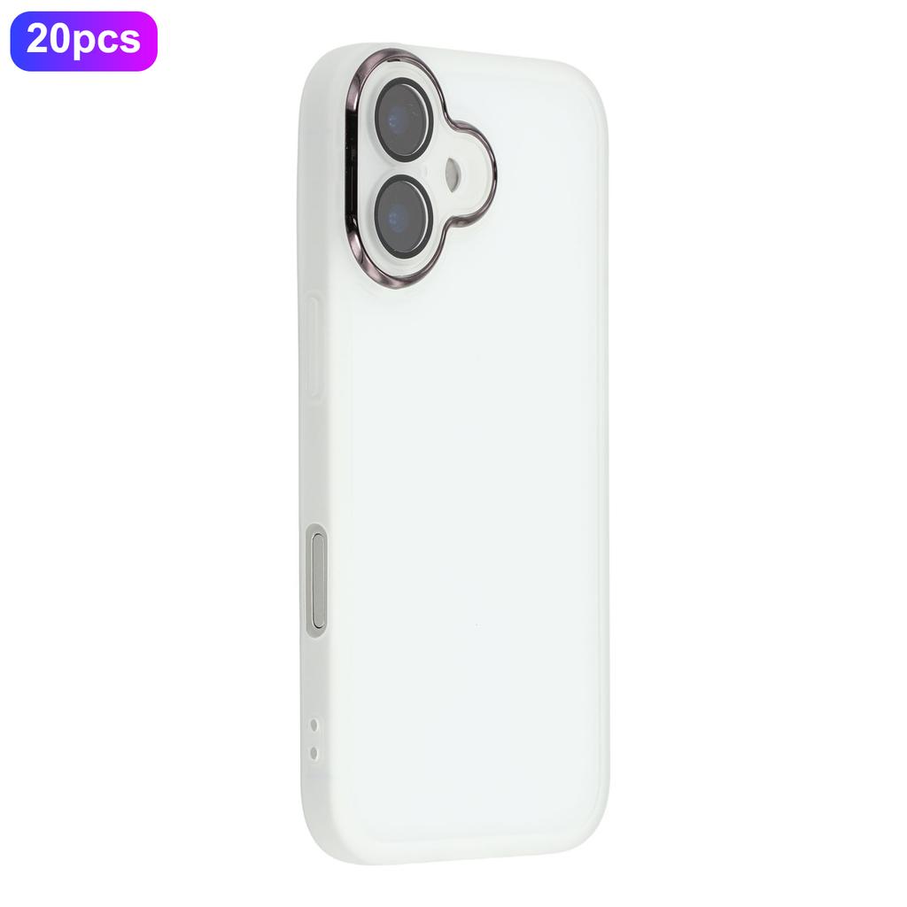 Оптовая закупка 20 шт. Чехол для iPhone 17 с гальванизированной рамкой камеры, ТПУ чехол для телефона с точными вырезами