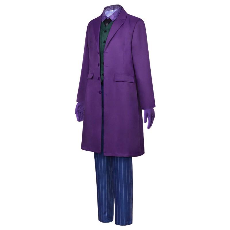 Halloween Bat Costume Dark Knight Heath Ledger Joker Cosplay Outfit Role Play